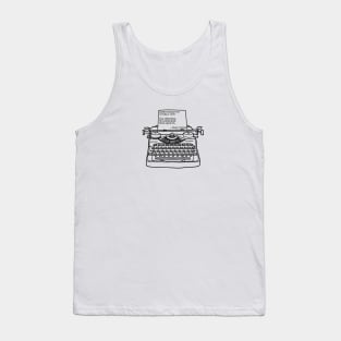 Oliver Be Astonished, Black, Transparent Background Tank Top